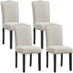 Yaheetech Set of 4 Modern Upholstered Dining Chairs for Living Room, Dining Room, Home, Kitchen - 1 of 4