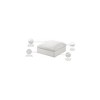 Meridian Furniture,Serene Linen Textured Fabric Deluxe Comfort Modular Ottoman - 4 of 4