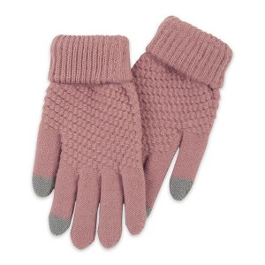 Hadley Wren Bailey Knit Gloves - Pink - 1 of 4