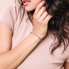 EVERLY JEWELRY | Sterling Silver 12 1/3 CT TGW Created Pink Sapphire Bracelet, 7.5-inch - 3 of 4