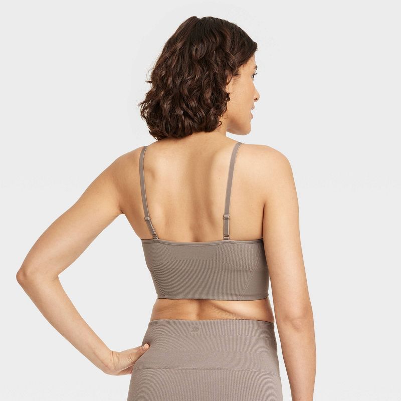 Women's Seamless Medium Support Cami Longline Sports Bra - All In Motion™, 2 of 6