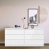 ORRD White 6-Drawer Double Dresser for Bedroom, Living Room, or Hallway - 3 of 4