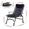 YUHAO Outdoor Adjustable Backrest Portable Folding Reclining for Camping Beach Hiking Fishing，Green + Black - 4 of 4