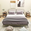 Tangkula 2PCS Nightstand Bedside Sofa End Table w/ Charging Station Open Shelves & Drawer - 4 of 4