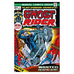Trends International Marvel Ghost Rider - Heavens On Fire #1: Ghost Rider #1 Framed Wall Poster Prints - 1 of 4