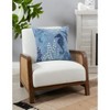 Saro Lifestyle Down-Filled Throw Pillow With Stonewashed Sea Horse Design - 3 of 3