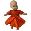 Doll Clothes Superstore Orange Party Dress Fits 15-16 Baby And Cabbage Patch Kid Dolls - image 3 of 4