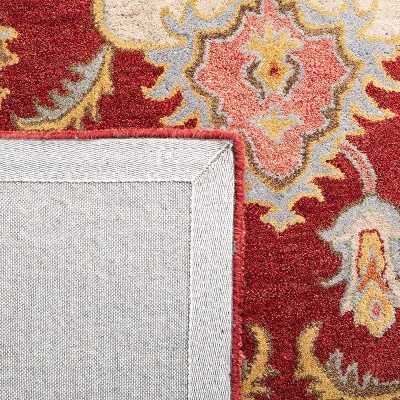 Antiquity Red and Grey Hand-Tufted Wool Area Rug 3' x 5'
