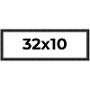 PosterPalooza | 32x10 Thin Barnwood Picture Frame, UV Acrylic, 2 Finishes - Grey and Black - 2 of 4