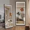 LOVMOR Modern Full Length Mirror, Full Body Mirror, Free Standing or Leaning or Wall-Mounted Mirror for Living Room, Bedroom - 2 of 4