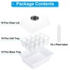 Unique Bargains Plastic Adjustable Humidity Domes Vented Reusable Seeding Tray 7.5 x 6 x 4.5 Inch White 10 Pcs - 3 of 4