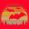 Women's Design By Humans Vintage Retro Vampire Bats Halloween Costume By Chos Racerback Tank Top - 2 of 3
