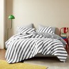 7Pcs Stripe BIAB Ultra Soft Comforter Set, Lightweight Fabric Trendy Design Bed Set with Matching Shams and Sheets for All Seasons - 3 of 4