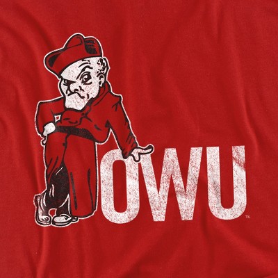 Men's Ohio Wesleyan University Official Distressed Primary Logo T-Shirt