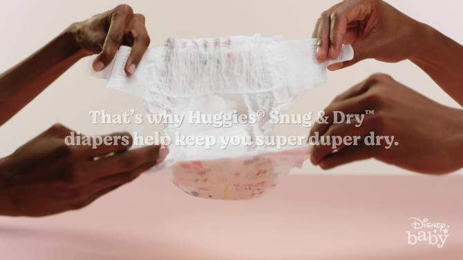 Huggies Snug & Dry Baby Disposable Diapers – (Select Size and Count), 2 of 20, play video