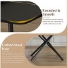 5-Piece Extendable Dining Table Set with Sintered Stone Tabletop and 4 Chairs, Carbon Steel Legs for Kitchen or Dining Room-Tanpinhause - 4 of 4