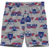 Men's Top Dad Lounge Pajama Shorts - Red/Light Gray - 2 of 3
