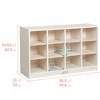 ECR4Kids 12 Cubby Mobile Tray Storage Cabinet, 3x4 - 2 of 4