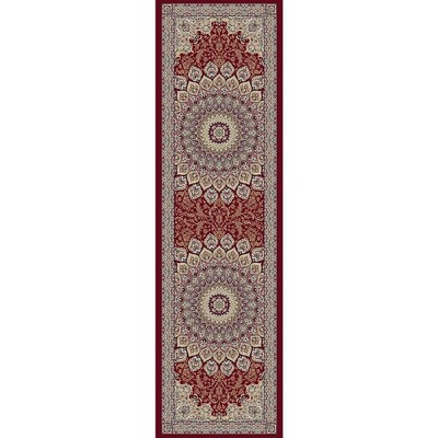 Ancient Garden 57090 Red 2.2X11 Runner