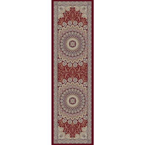 Ancient Garden 57090 Red 2.2X11 Runner - image 1 of 4