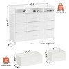 WOWLIVE 9 Drawers Dresser for Bedroom, Farmhouse Dresser with Power Outlet & LED, Chest of Drawers TV Stand - 2 of 4