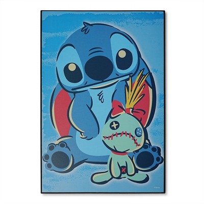 Silver Buffalo Disney Lilo & Stitch Scrump 13 x 19 Inch Hanging Wood Wall Art