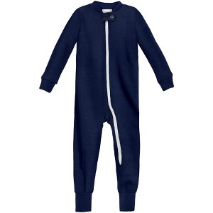 City Threads USA-Made Organic Cotton Super-Soft Footless Zip Footie - 1 of 4