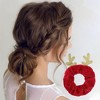 Unique Bargains Christmas Hair Scrunchies Antlers for Christmas 1 Pc - 2 of 4