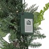 HGTV 9' Pre-lit Winter Garden Mixed Greenery Christmas Artificial Garland Warm White LED Lights - 4 of 4