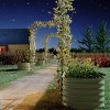 Galvanized Steel Raised Garden Bed Kit with 89" Rust-Proofs Trellis Arch - 2 in 1 Vertical Gardening System, Heavys-Duty Outdoor Planter Box - 2 of 4