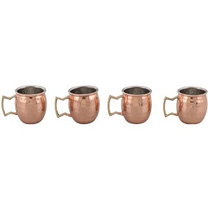 J&V TEXTILES 4-Pack Moscow Mule Set (2 oz)-Perfect Gift! - 1 of 4