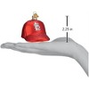 Old World Christmas Blown Glass Ornament for Christmas Tree, St. Louis Cardinals Baseball Cap - 3 of 3