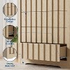 Coucheta Light Oak 5-Drawer Dresser - 13" Deep Fluted Chest, Handleless Modern Design, Tall Storage for Bedroom & Hallway - 3 of 4