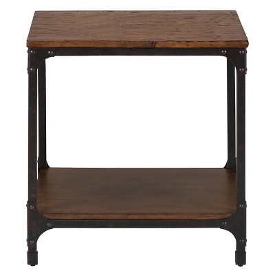 target end tables rustic