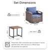 Outdoor Swivel Rocker Patio Chairs Thickened Cushions Swivel Chairs for Porch - 2 of 4