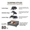 Artloge Extra Large Luxury Dog Sofa Elevated Microfiber Leather Upholstered Dog Couch Waterproof Pet Lounge Bed with Thicken Foam & Cover - 4 of 4