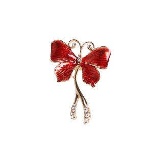 Women's Butterfly Statement Ring - Crimson Red - 1 of 4