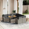 vidaXL Garden Sofa Set Grey - 2 of 4
