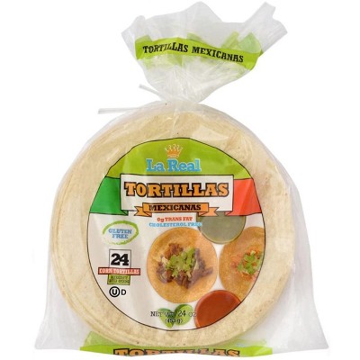 La Real Yellow Mexican Tortilla - 12 pack, 24 oz