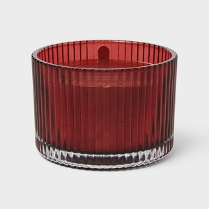 2 Wick Ribbed Glass Candle 13oz - Threshold™ - 1 of 4