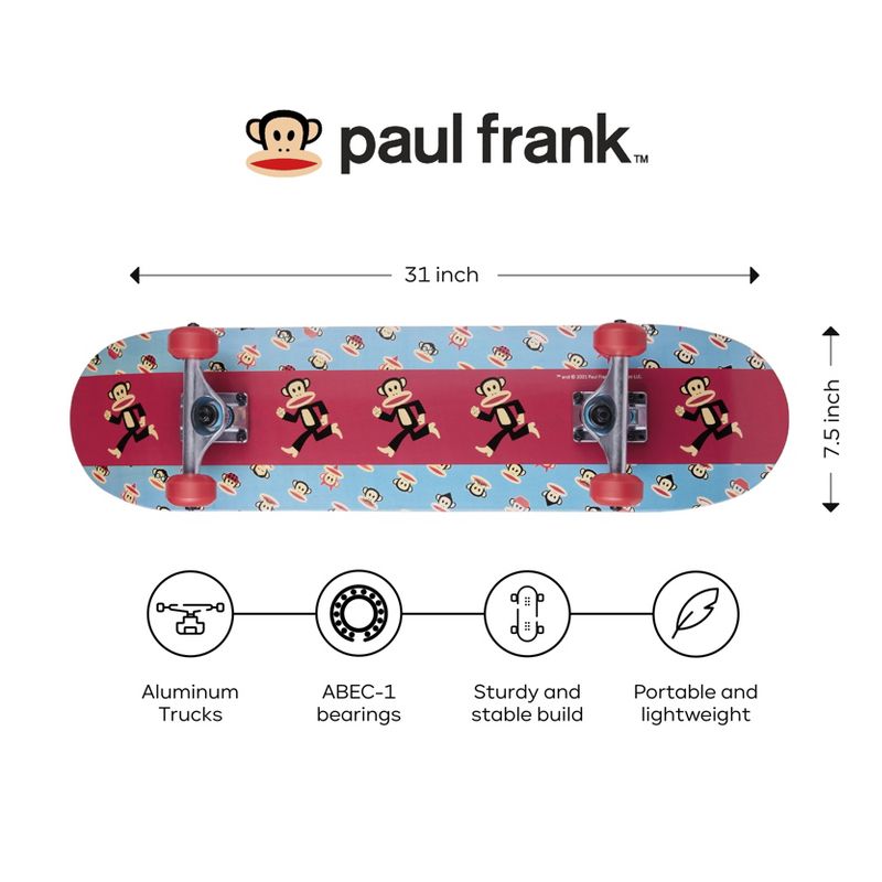 Paul Frank 31" Popsicle Skateboard for beginner and professional skaters, 3 of 8