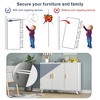 Resenkos 4-Door Modern Storage Cabinet, Buffet, Sideboard, Cupboard, Entryway Accent Storage Table, Gold - 3 of 4