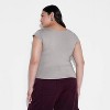 Women's Slim Fit Short Sleeve Square Neck T-Shirt - Wild Fable™ - 3 of 4