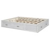 TIRAMISUBEST Full/Queen Size Platform Bed with 6 Drawers, Wood Storage Bed Frame without Headboard - 3 of 4
