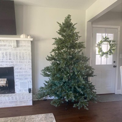 Tangkula 6ft Evergreen Artificial Christmas Tree, Mixed Pe & Pvc Tree ...