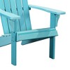 PolyTEAK Element Collection Poly Lumber Wood Alternative All Weather Outdoor Adirondack Chair for Patios, Porches, Decks, and Pool Side, Blue - 3 of 4