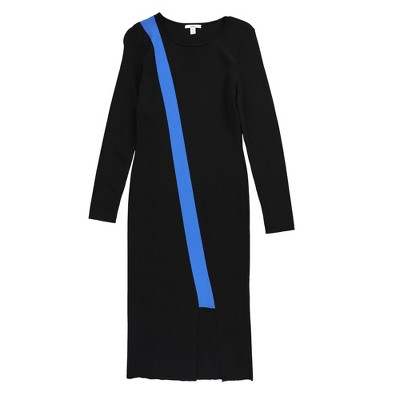 bar III Womens Colorblocked Sweater Dress