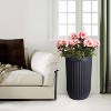 Self Watering Pots, Outdoor Marble Finish Tall Planters with Water Level Monitor, Large Plant Pots for Indoor Plants, Home, Office, Patio - 4 of 4