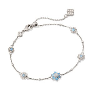 Ensemble Collier Et Bracelet George - Cristal Et Chaîne Maillon Cercle, état Occasion