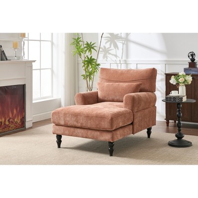 Lycvki Modern Upholstered Chaise Lounge Leisure Sofa Recliner